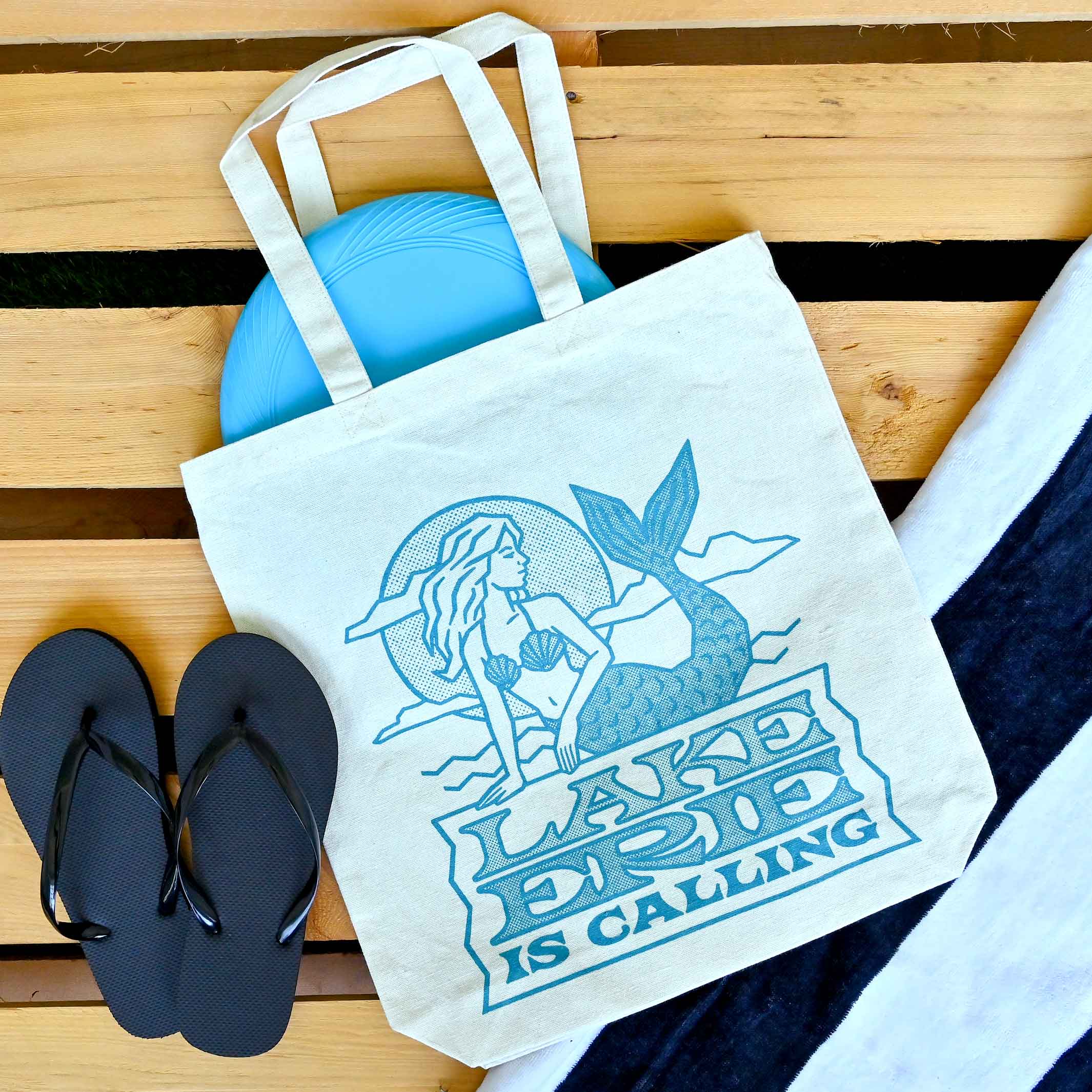 Lake Erie Is Calling - Mermaid - Tote Bag - Image 2