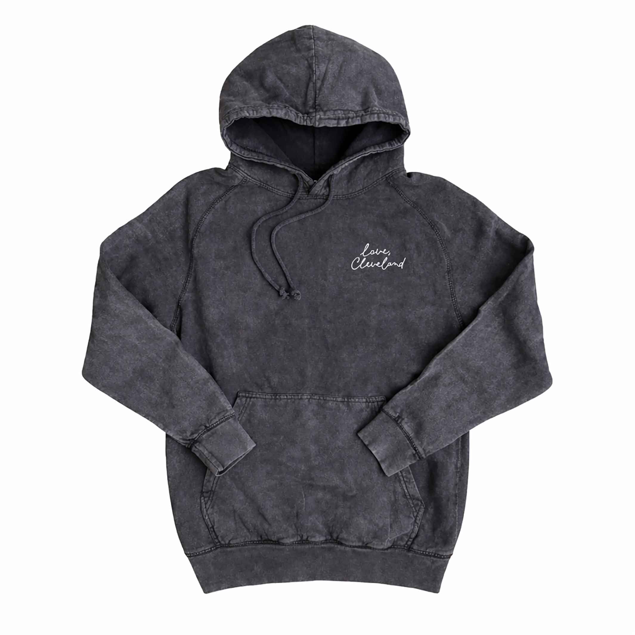 Love, Cleveland - UNISEX Pullover Hoodie - Mineral Wash