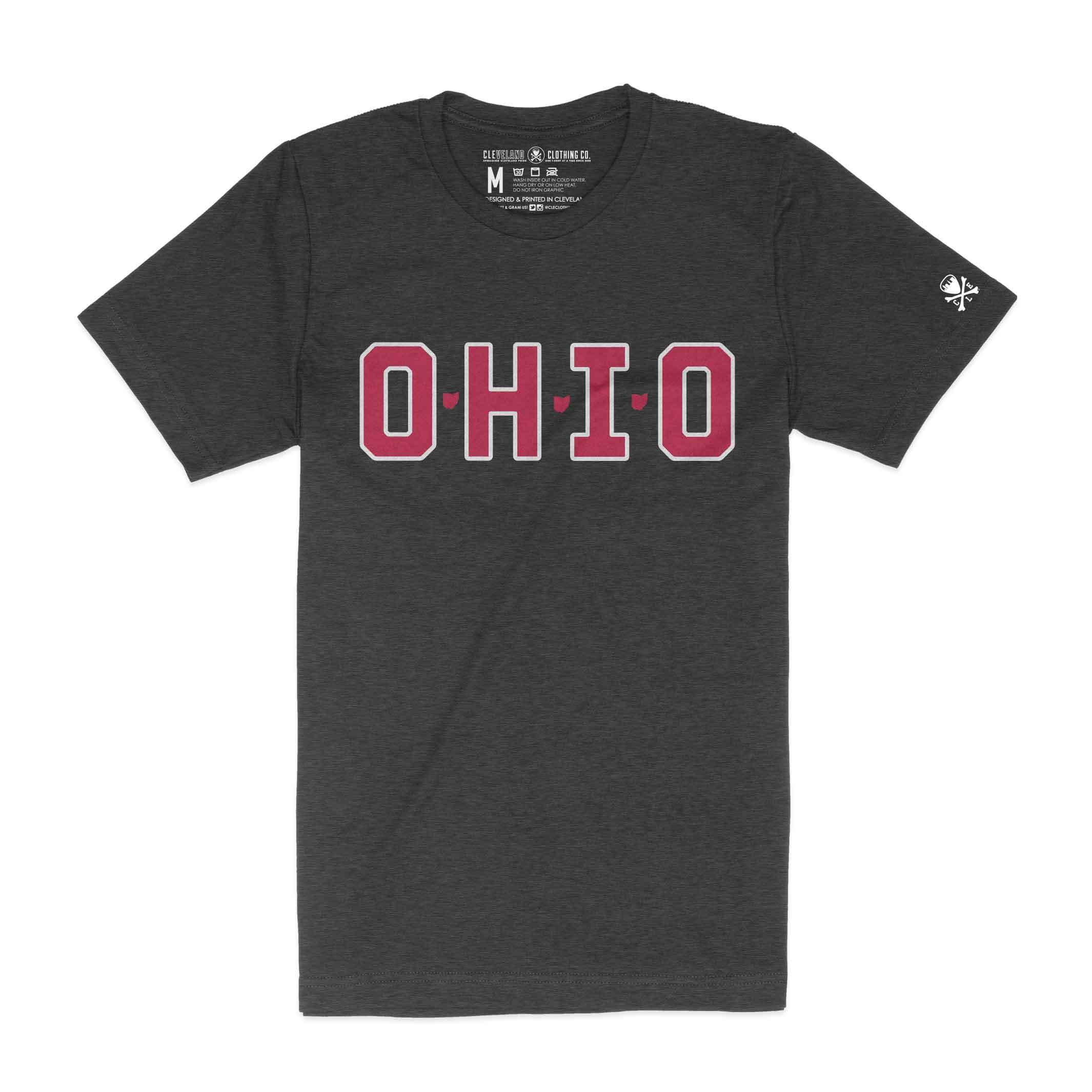 O-H-I-O Block Ohio - MENS/Unisex Crew T-Shirt