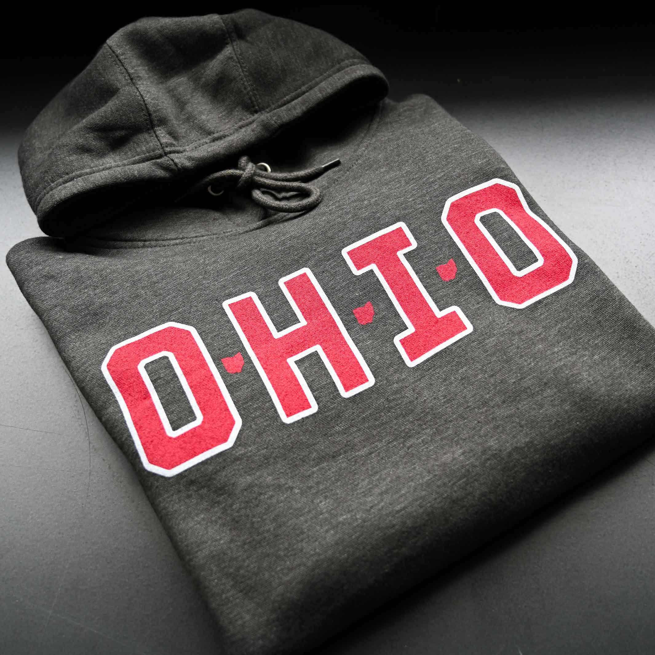 O-H-I-O Block Ohio - Unisex Pullover Hoodie - Image 3