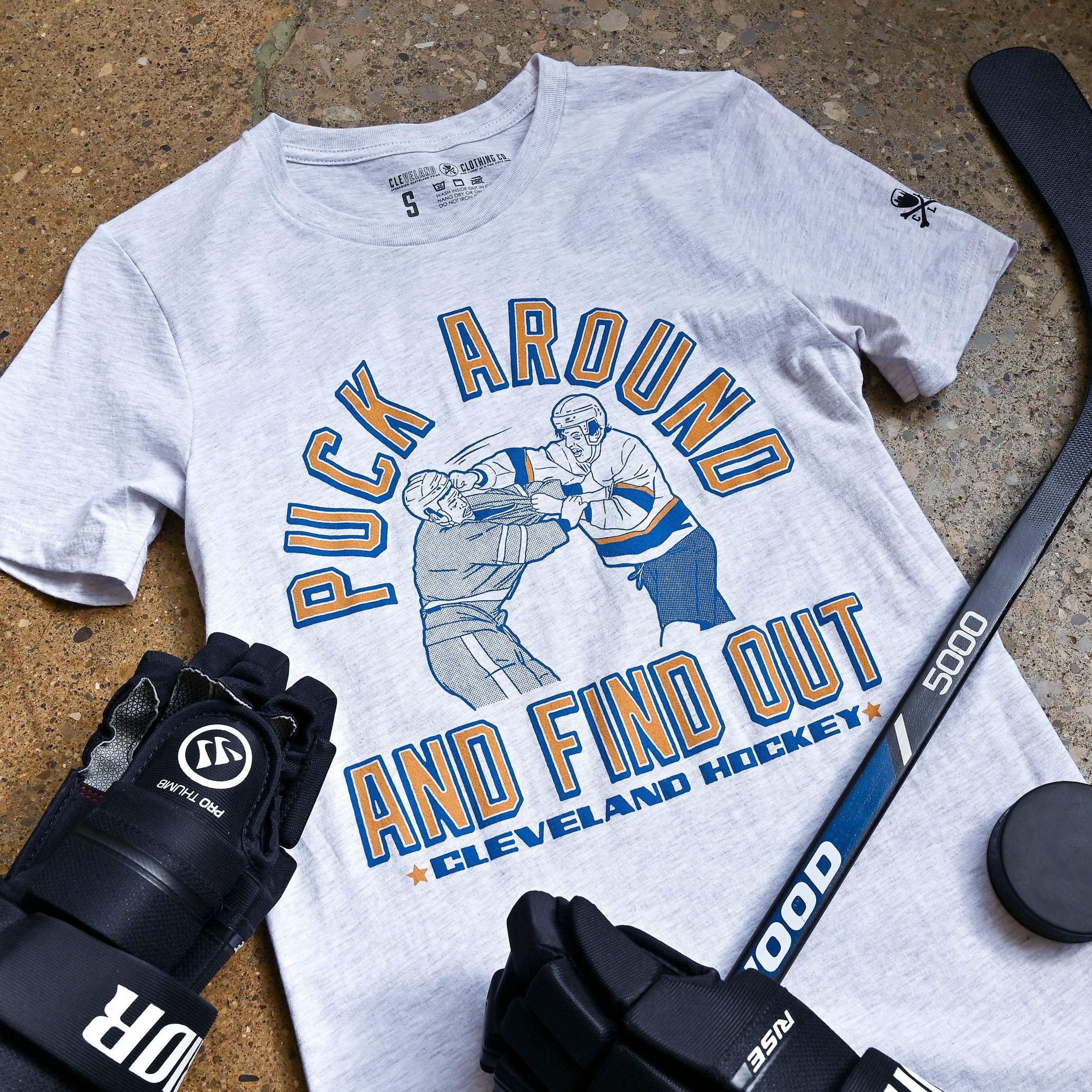 Puck Around And Find Out - Mens/Unisex Crew T-Shirt - Image 2