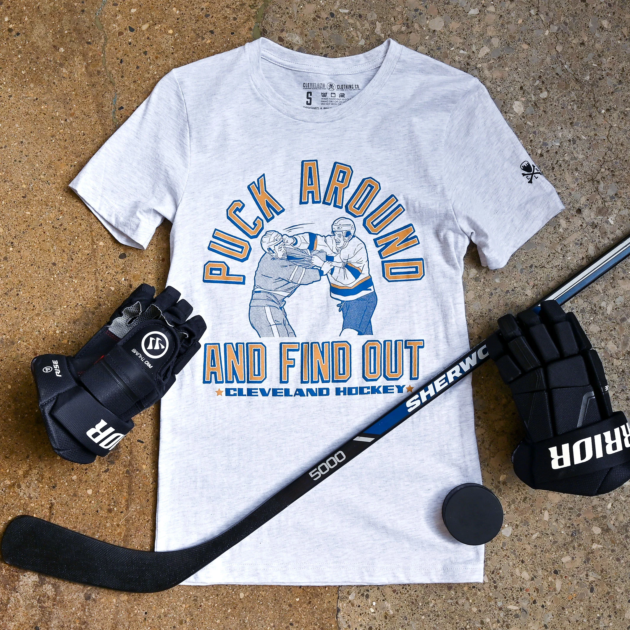 Puck Around And Find Out - Mens/Unisex Crew T-Shirt - Image 4