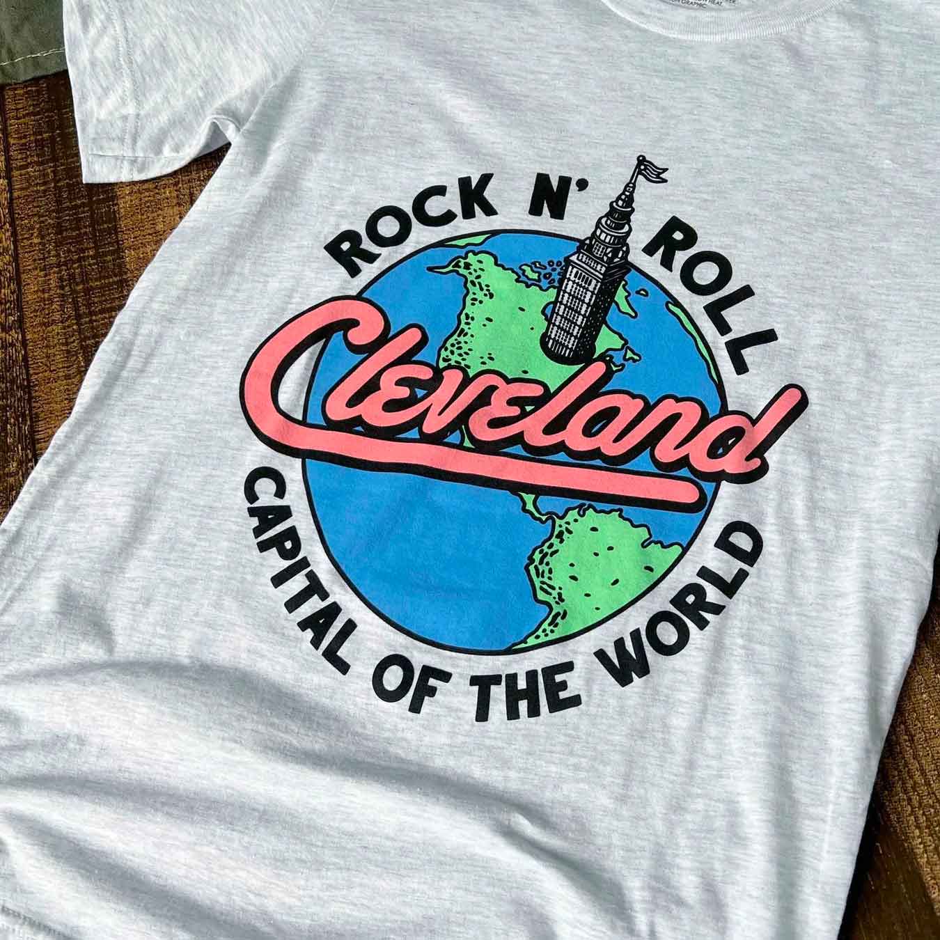 Rock n Roll Capital - Mens/Unisex Crew T-Shirt - Image 2