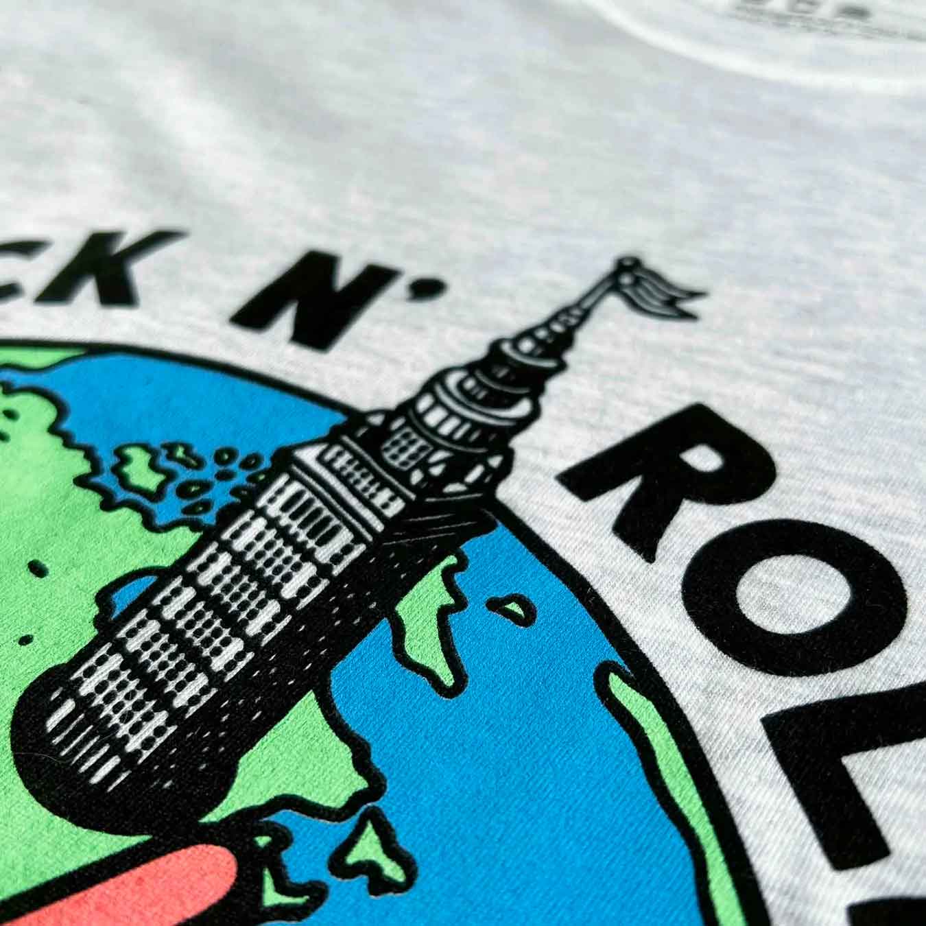 Rock n Roll Capital - Mens/Unisex Crew T-Shirt - Image 3