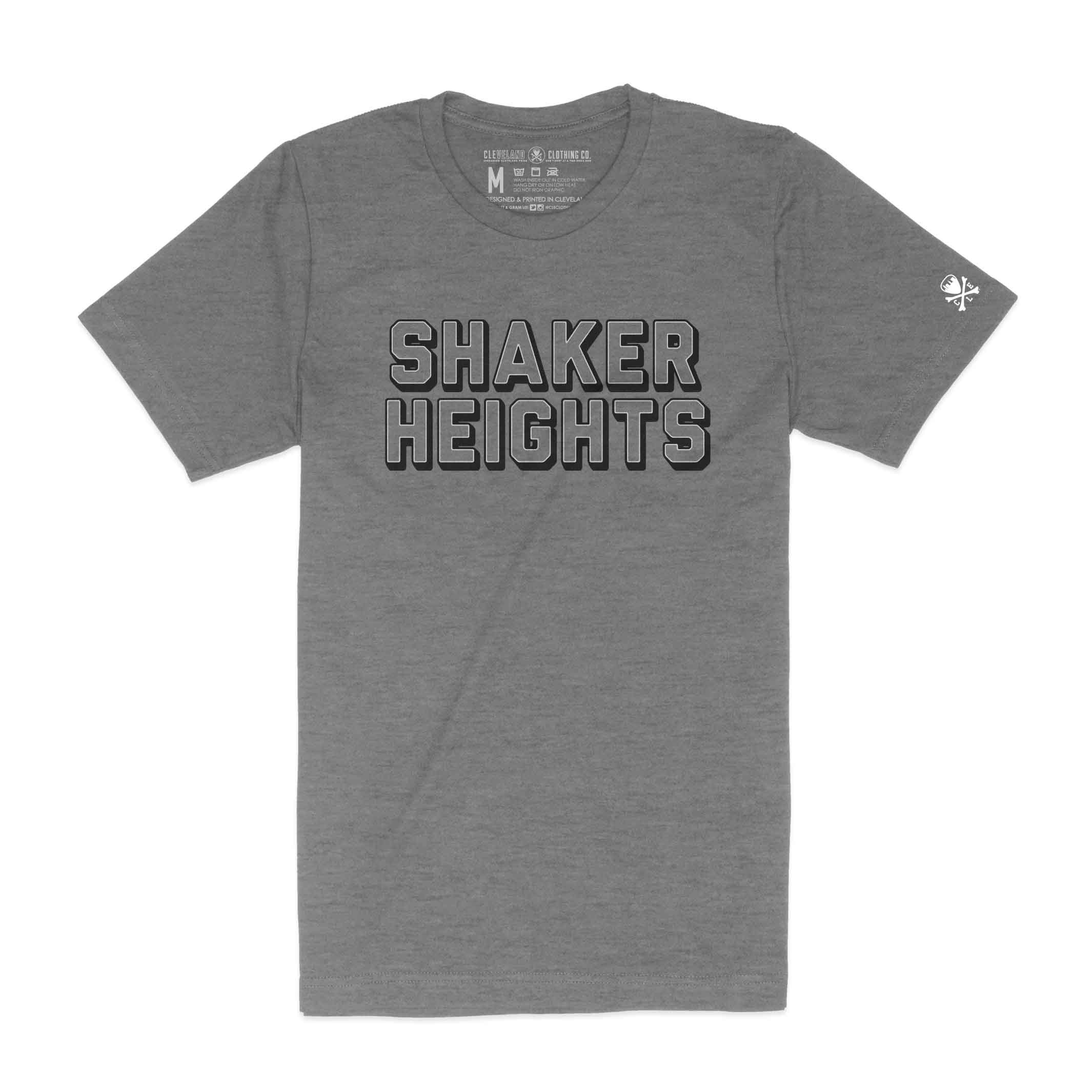 Shaker Heights Block - Mens/Unisex T-Shirt - Black Heather (ONLINE ONLY)