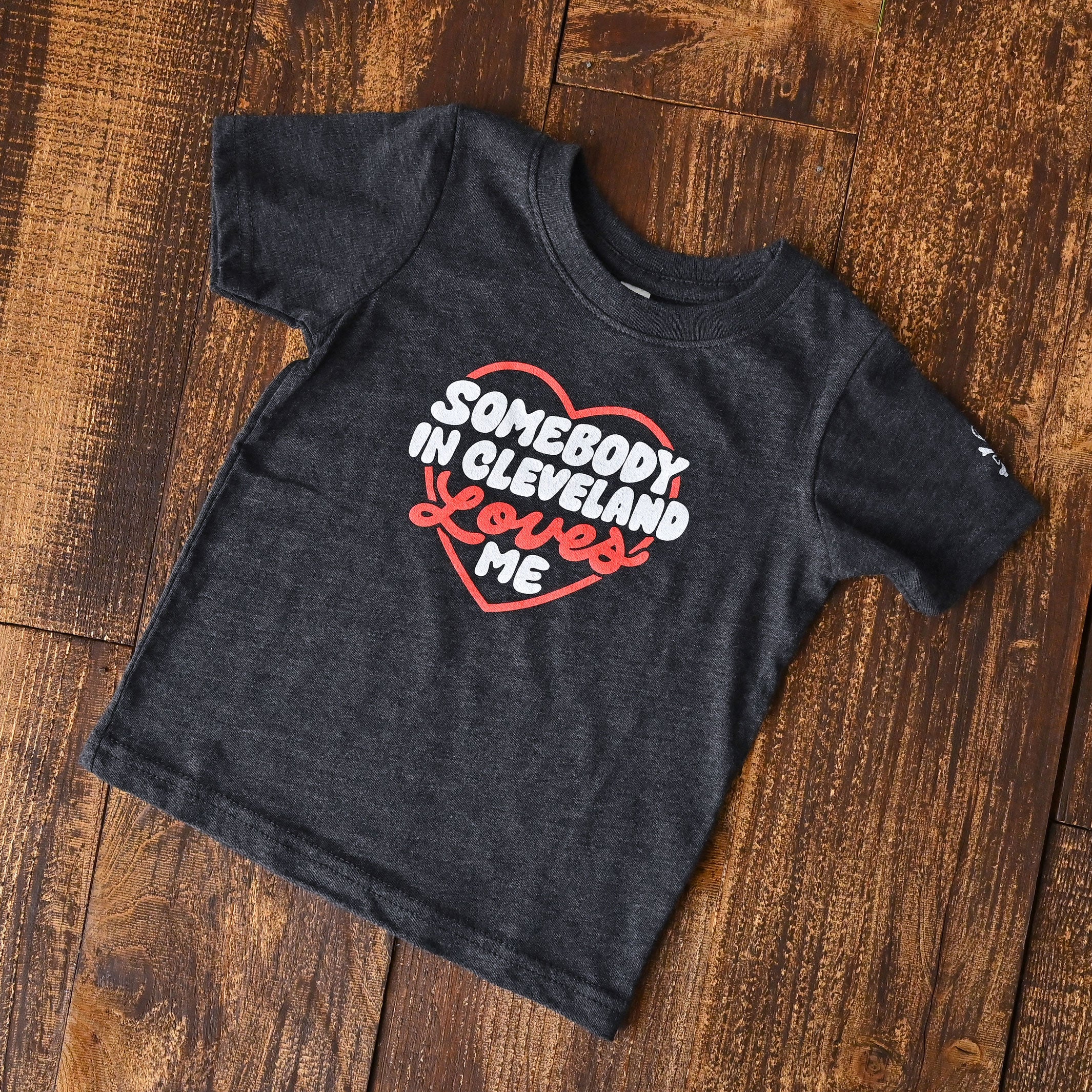 Somebody In Cleveland Loves Me - Toddler Crew T-Shirt - Image 2