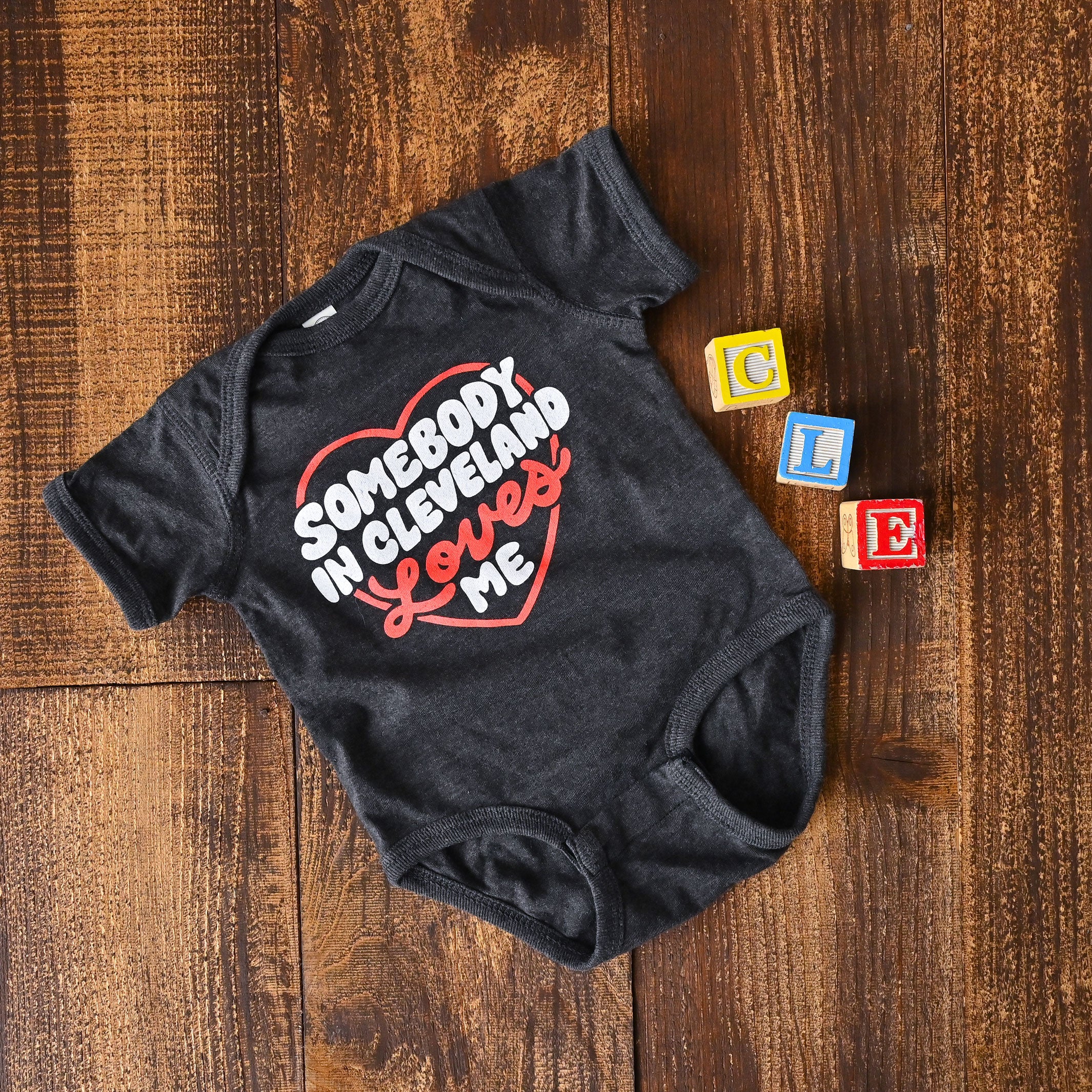 Somebody In Cleveland Loves Me - Newborn and Infant Bodysuit - Image 2