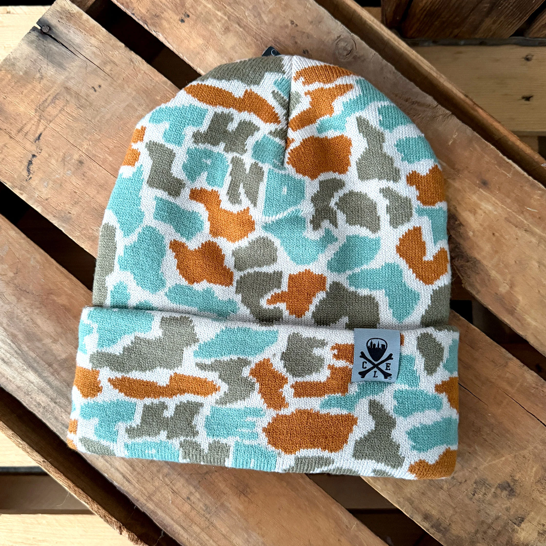 The Land Camo Knit Beanie - Image 2