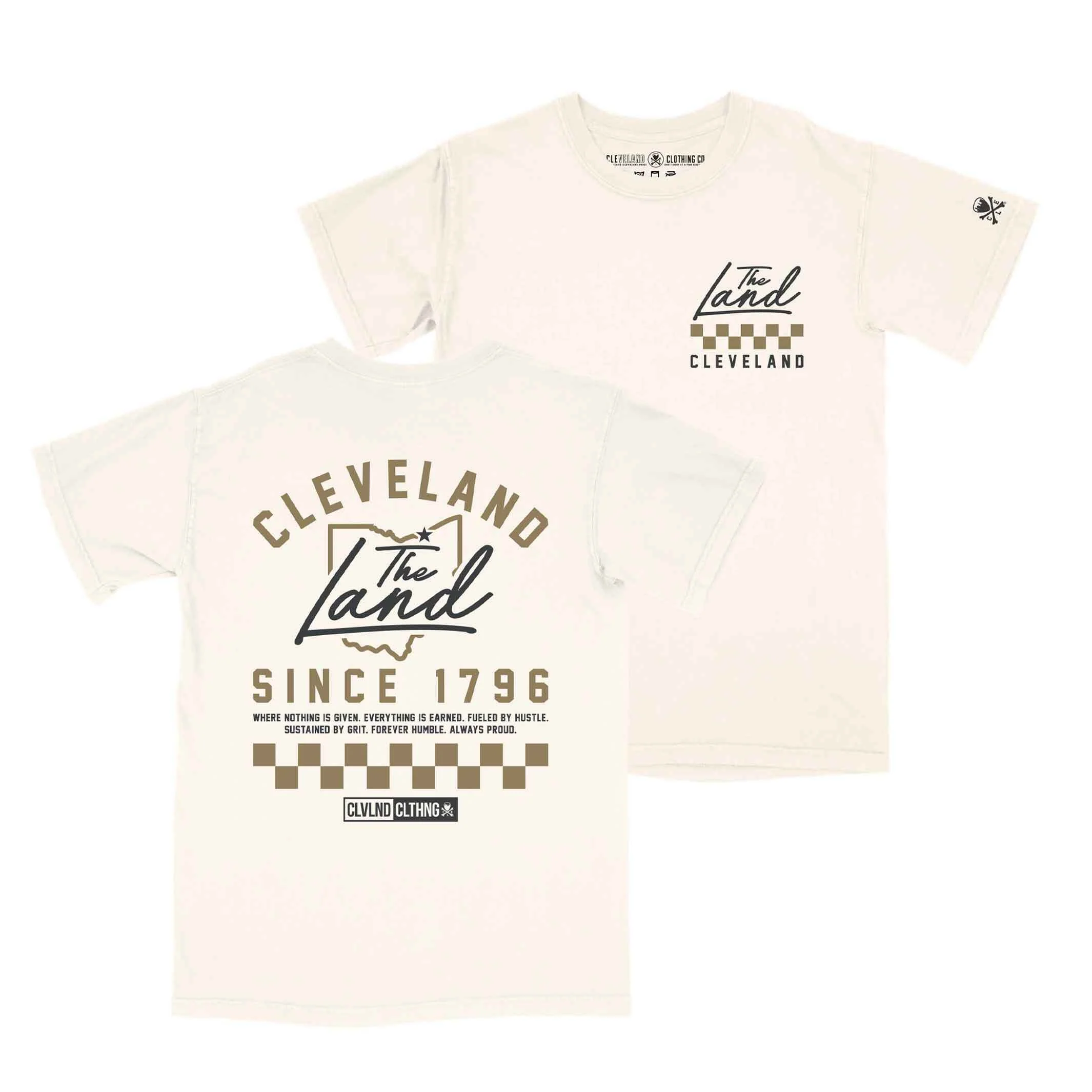 The Land Checkered - Mens/Unisex Crew T-Shirt