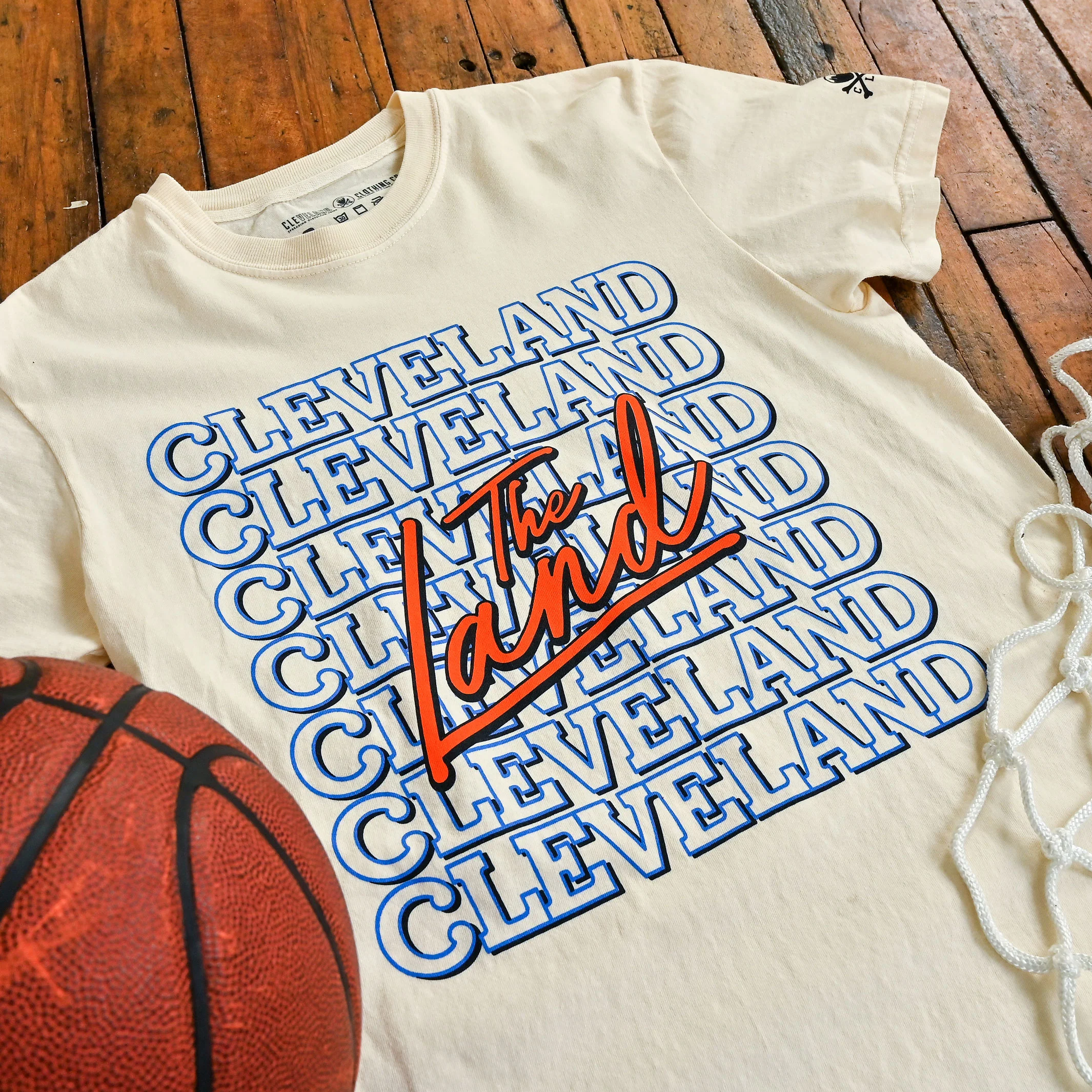 The Land Cleveland Repeat - Old School - Mens/Unisex Crew T-Shirt - Image 2