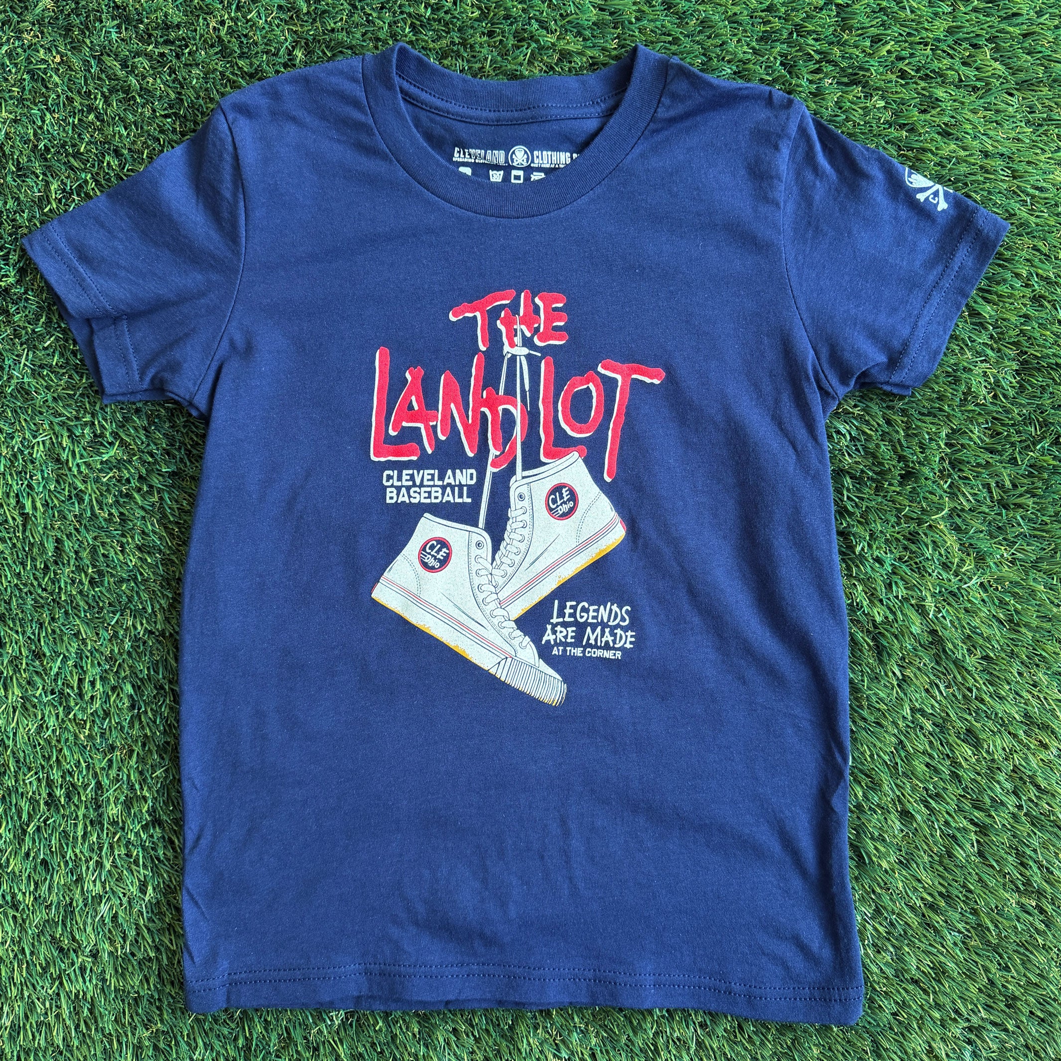 The Land Lot - Cleveland Baseball - Youth Crew T-shirt - Image 2