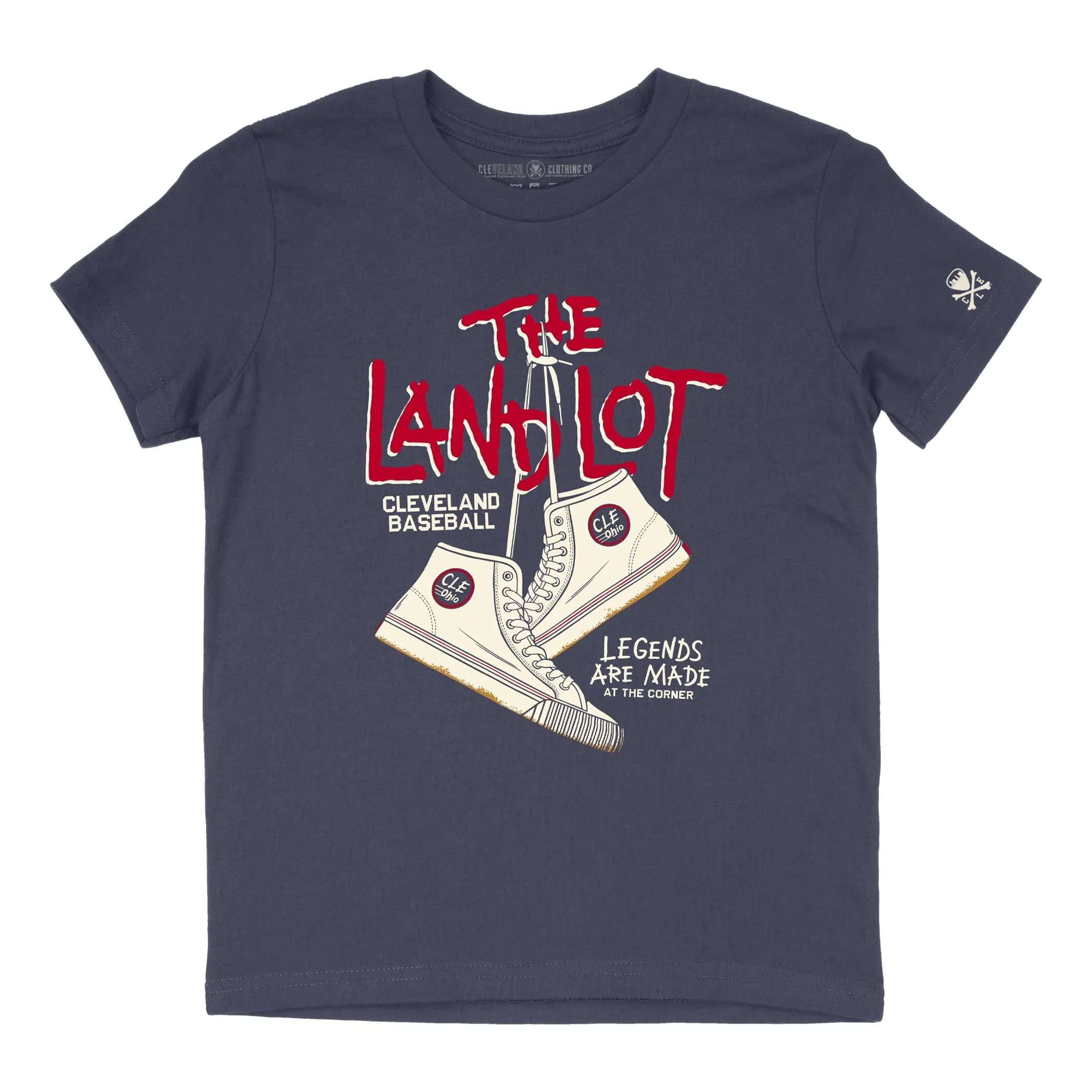 The Land Lot - Cleveland Baseball - Youth Crew T-shirt - Image 3