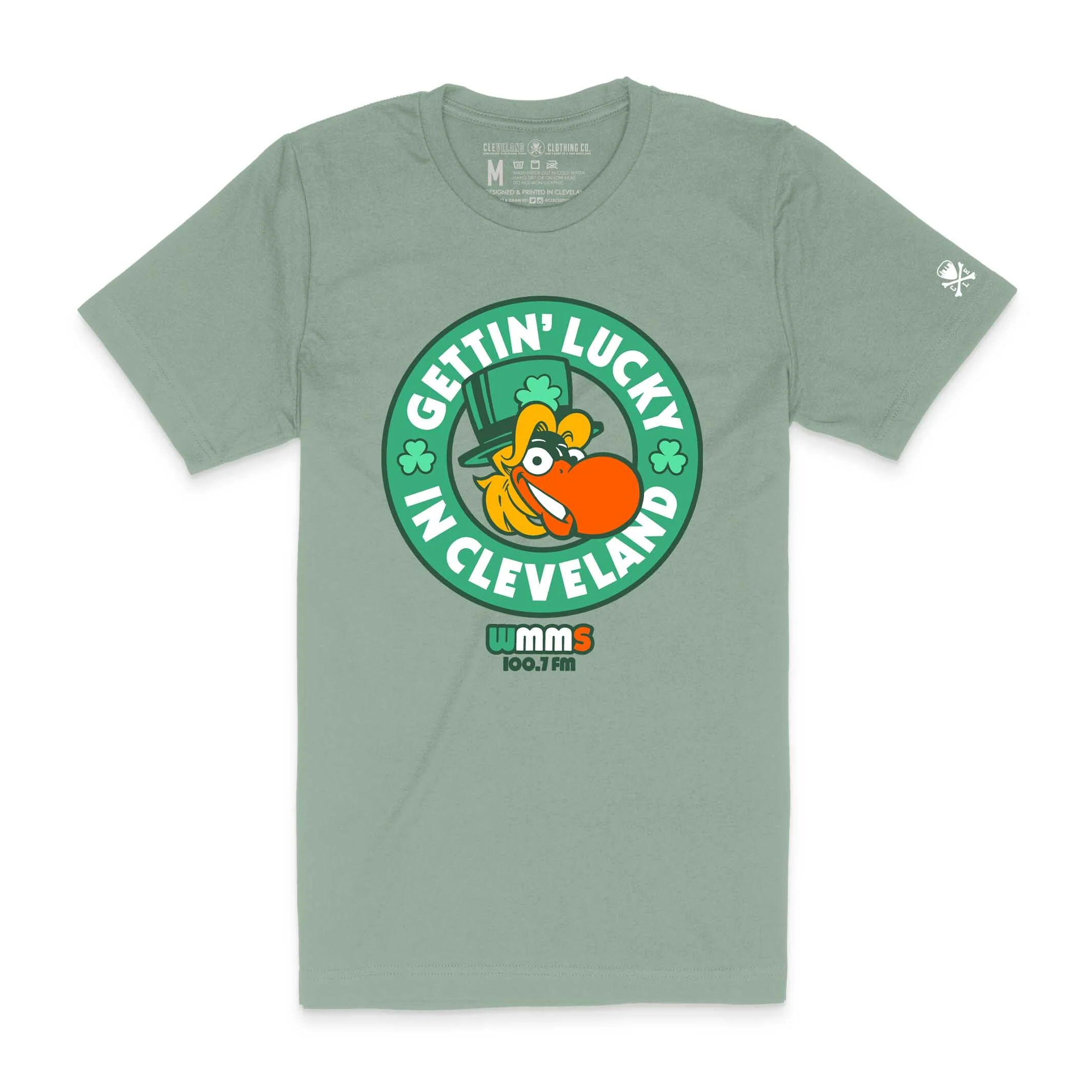 WMMS - Gettin Lucky In Cleveland - Mens/Unisex Crew T-Shirt